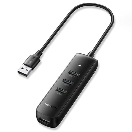 يوجرين موزع USB-A 3.0 ‏4 منافذ باللون الأسود | CM416