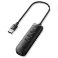 يوجرين موزع USB-A 3.0 ‏4 منافذ باللون الأسود | CM416