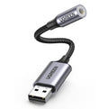 UGREEN 25cm USB 2.0 to 3.5mm Audio Adapter Aluminum Alloy | CM477 | 30757