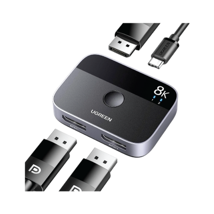 UGREEN 8K@30Hz HDMI DisplayPort 2 in 1 Bi-Directional Switch | CM665 | 15708