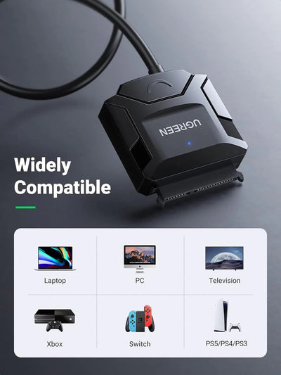 UGREEN USB 3.0 to SATA Hard Drive Converter Cable EU | CR108 | 20611