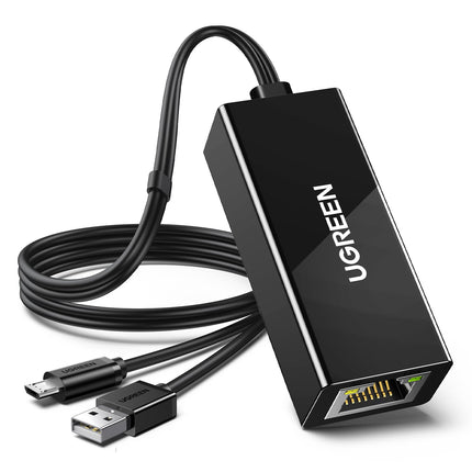 UGREEN Ethernet Adapter for Fire TV Stick, Micro USB to Ethernet Adapter | CR110 | 30985