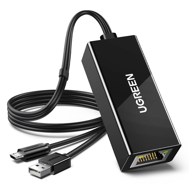 UGREEN Ethernet Adapter for Fire TV Stick, Micro USB to Ethernet Adapter | CR110 | 30985