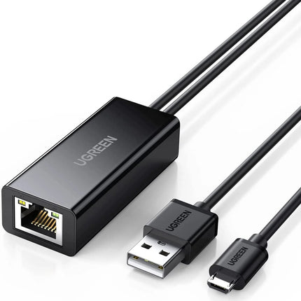UGREEN Ethernet Adapter for Fire TV Stick, Micro USB to Ethernet Adapter | CR110 | 30985