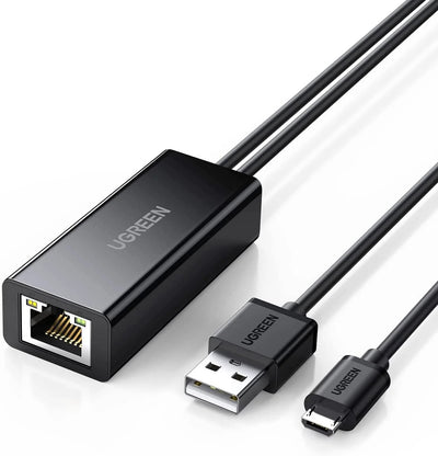 UGREEN Ethernet Adapter for Fire TV Stick, Micro USB to Ethernet Adapter | CR110 | 30985