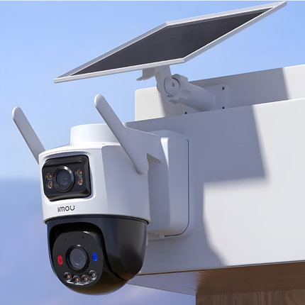 IMOU IPC-SA70F-10M1T2-EU/FSP008 Dual AOV | 10MP Dual-Lens 4G/Wi-Fi Pan-Tilt Security Camera | Solar Powered | 10000mAh Battery | Color Night Vision