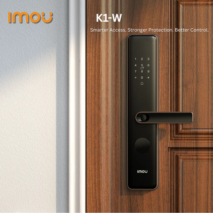 IMOU K1-W Smart Door Lock | Wi-Fi Enabled | Fingerprint & Password Access | Remote Control | Home Security