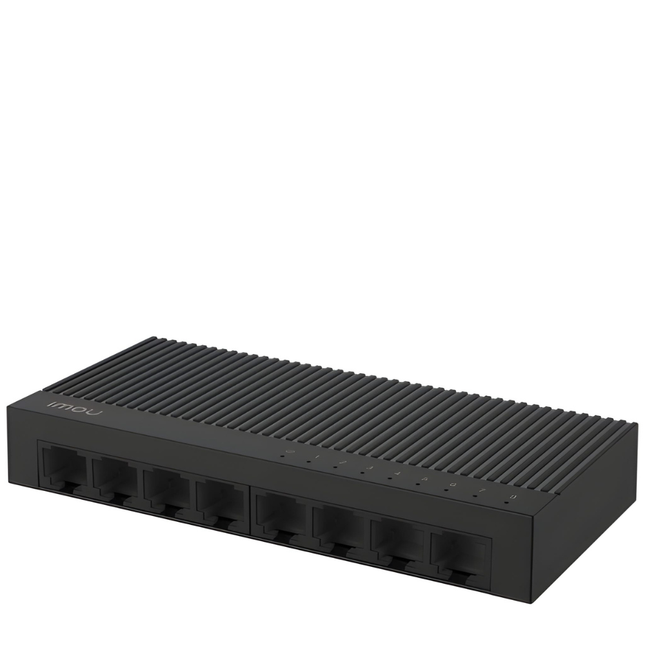 SF108C IMOU 8-Port Fast Ethernet Switch | 10/100Mbps Network Switch | Plug & Play | Stable Wired Networking for IP Cameras & Smart Devices