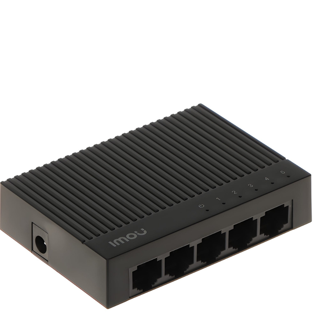 SF105C IMOU 5-Port Fast Ethernet Switch | 10/100Mbps Network Switch | Plug & Play | Stable Wired Networking for IP Cameras & Smart Devices