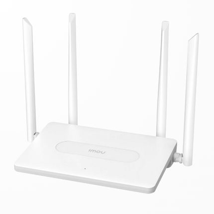 IMOU HR340 | AC1200 Dual-Band Wi-Fi Router | 2.4 GHz + 5 GHz | 300 + 867 Mbps | 4 High-Gain Antennas | WPA/WPA2 Security | Ideal for IP Cameras & Smart-Home Networks