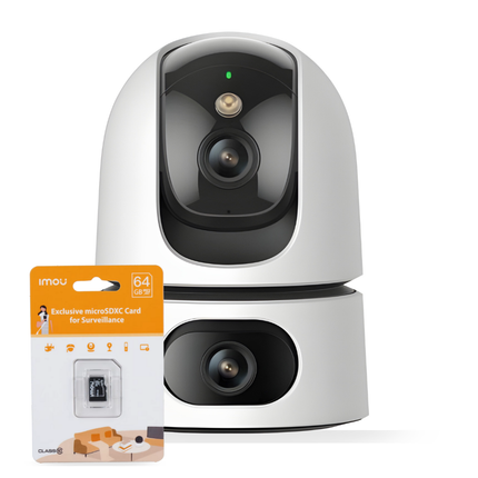 IMOU IPC-S20EP-10M0S Dual-Lens Indoor Wi-Fi Camera Ranger Dual Pro| 10MP Ultra HD | 360° Pan & Tilt | Dual Lens Wide Coverage | Night Vision | Human Detection | Two-Way Audio | IMOU Life App