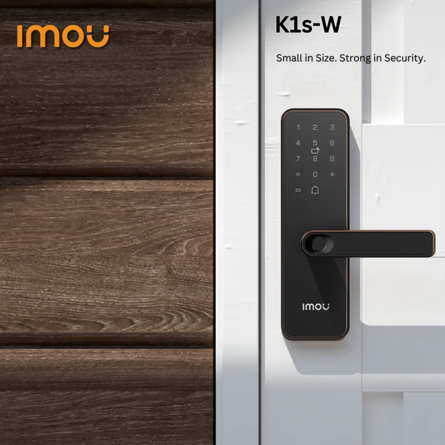 IMOU K1s-W Smart Door Lock | Wi-Fi & Bluetooth Access | Fingerprint & Password Unlock | Remote Control | Home Security