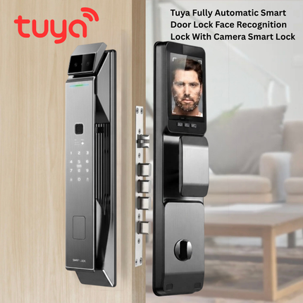 Tuya Smart Wi-Fi Video Door Lock | 3D Face Recognition & Integrated Screen