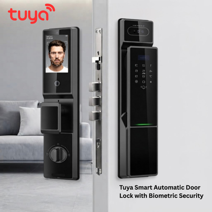 Tuya Smart 3D Face Recognition Door Lock with Fingerprint & Keypad – WiFi Smart Lock