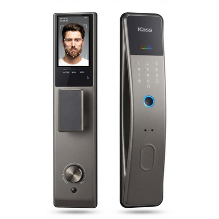 Tuya Smart Face Recognition Door Lock with Fingerprint & Keypad – WiFi Smart Lock (Bronze)