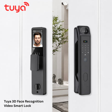 Tuya Wi-Fi Smart Door Lock – 3D Face Recognition, Fingerprint & Video Call