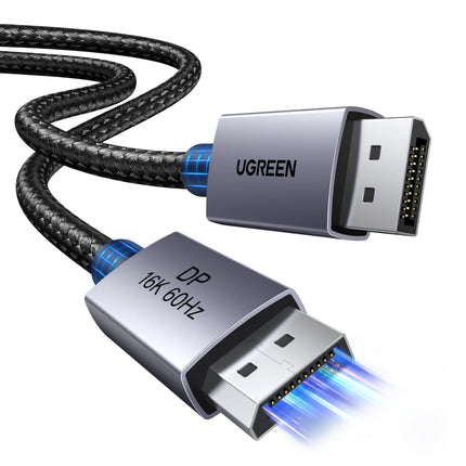 سلك يوجرين DisplayPort 2.1 بدقة 16K@60Hz وسرعة 80 جيجابت/ثانية بهيكل من الألومنيوم | DP131