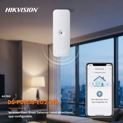 Hikvision AX PRO Wireless Glass Break Detector – DS-PDBG8-EG2-WB