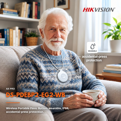Hikvision AX PRO Portable Wireless Dual Emergency Button – DS-PDEBP2-EG2-WB