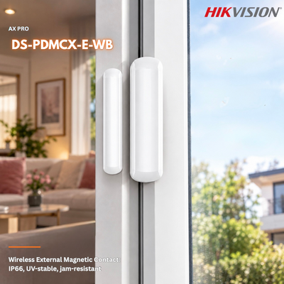 Hikvision AX PRO Wireless External Magnetic Contact – DS-PDMCX-E-WB