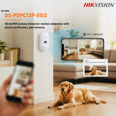 Hikvision AX Hybrid PRO Wired PIR Camera Detector – DS-PDPC12P-EG2