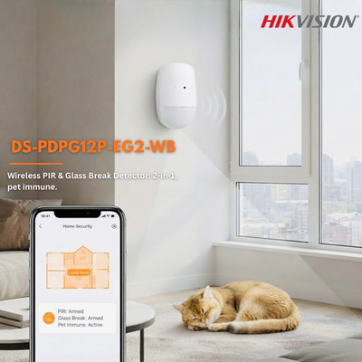 Hikvision AX PRO Wireless PIR & Glass Break Detector – DS-PDPG12P-EG2-WB