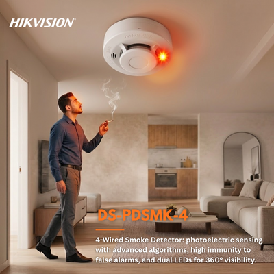 Hikvision DS-PDSMK-4 4-Wire Photoelectric Smoke Detector (2/3)