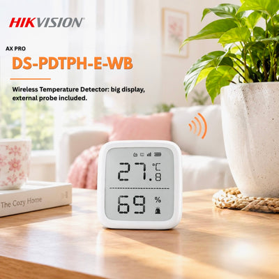 Hikvision AX PRO Wireless Temperature Detector with External Probe – DS-PDTPH-E-WB