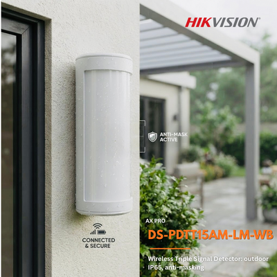 Hikvision AX PRO Wireless Triple-Signal Outdoor Detector – DS-PDTT15AM-LM-WB