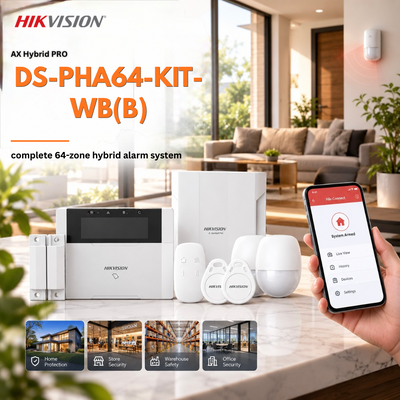 Hikvision AX Hybrid PRO 64-Zone Hybrid Alarm Kit – DS-PHA64-KIT-WB(B)