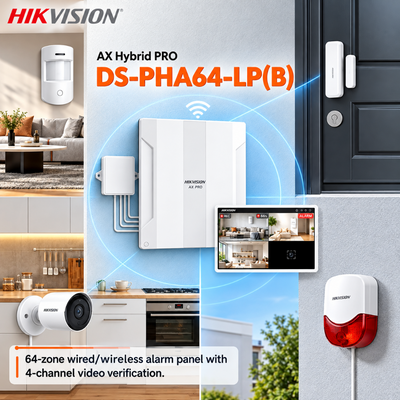 Hikvision AX Hybrid PRO 64-Zone Hybrid Alarm Control Panel – DS-PHA64-LP(B)