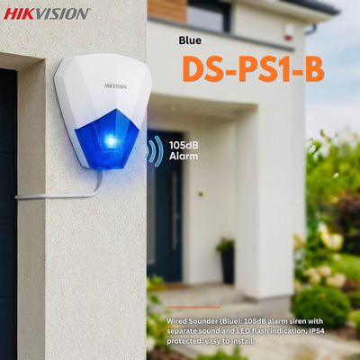 Hikvision DS-PS1-B Wired Sounder Blue (2/3)