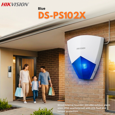 Hikvision DS-PS102X/BLUE Wired External Sounder Blue (2/3)