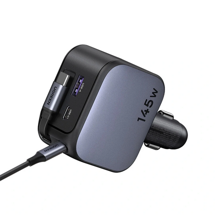 شاحن سيارة يوجرين 145 واط Nexode مع سلك USB-C قابل للسحب | EC604 | 55910B