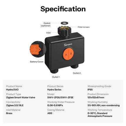 SONOFF SWV-ZF2E Hydro DUO Smart Water Valve (9/9)