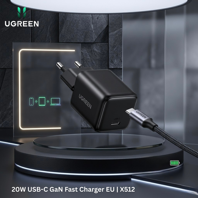 UGREEN 20W USB-C GaN Fast Charger EU | X512
