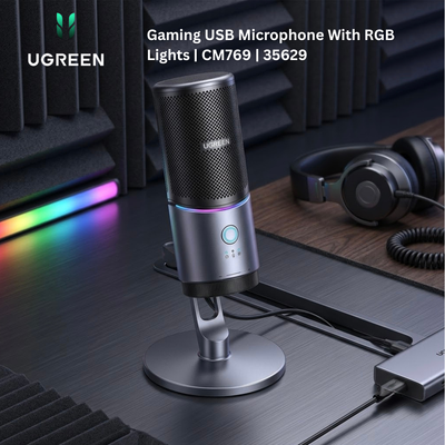 UGREEN Gaming USB Microphone With RGB Lights | CM769 | 35629