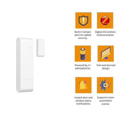 SenseGuard DW Gen2 Zigbee Door & Window Sensor – SNZB-04PR2