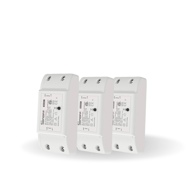 SONOFF Smart Wi-Fi Switch 10A | DIY Relay Module | BASICR2| 3 Pack