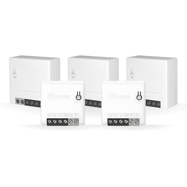 SONOFF Smart Wi-Fi Switch 10A | MINI DIY Relay Module | MINIR2| 5 Pack