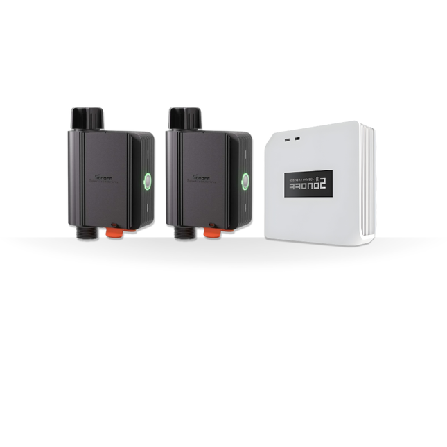 SONOFF Smart Irrigation Bundle | 2× Zigbee Smart Water Valve + Zigbee Gateway Hub