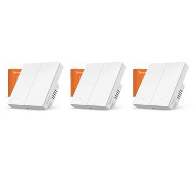 SONOFF ZBM5 مفتاح حائط ذكي Zigbee | مفتاح لمس زجاجي ذكي 1/2/3 Gang | تحكم عبر eWeLink والأوامر الصوتية | إصدار UK