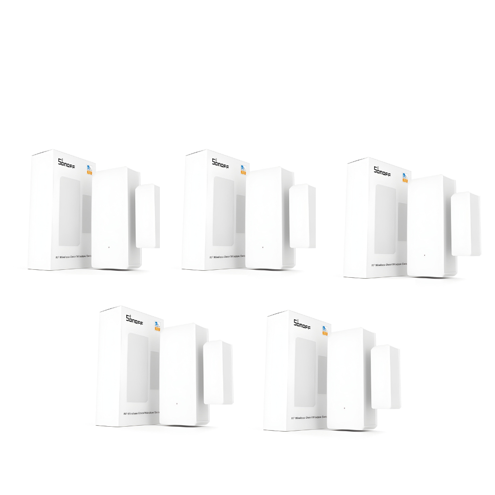 SONOFF Wireless Door & Window Sensor | 433MHz RF Security Detector | DW2-RF| 5 Pack