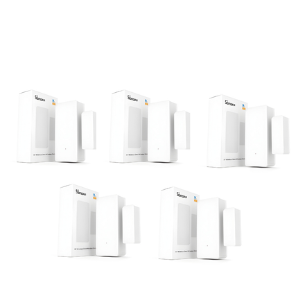 SONOFF Wireless Door & Window Sensor | 433MHz RF Security Detector | DW2-RF| 5 Pack