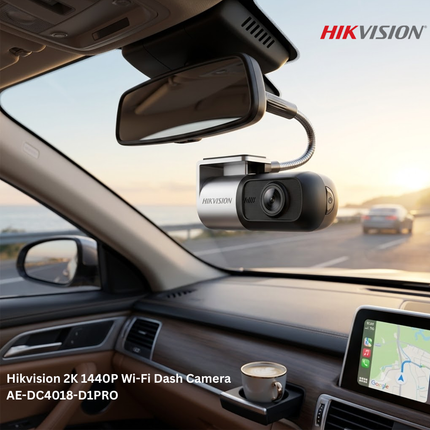 Hikvision 2K 1440P Wi-Fi Dash Camera AE-DC4018-D1PRO
