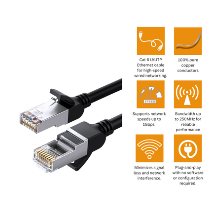 سلك يوجرين إيثرنت Cat 6 U/UTP من النحاس النقي | NW101