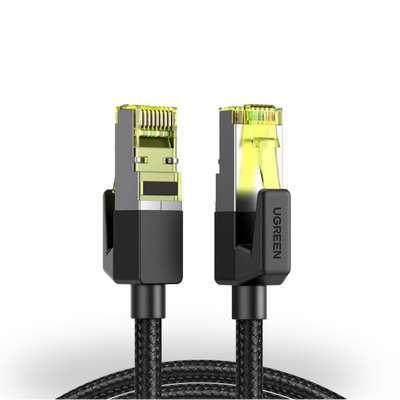 UGREEN Cat 7 Pure Copper Ethernet Cable Braided (Black) | NW150
