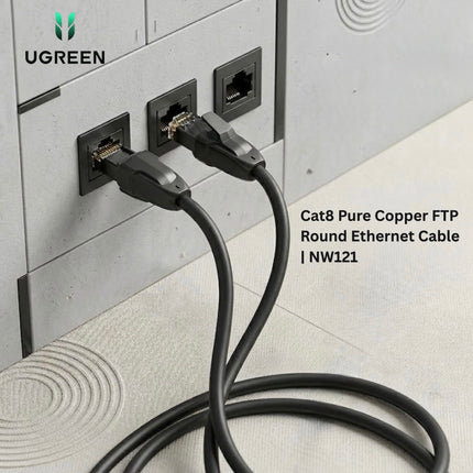 UGREEN Cat8 Pure Copper FTP Round Ethernet Cable | NW121