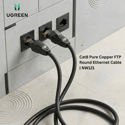 UGREEN Cat8 Pure Copper FTP Round Ethernet Cable | NW121