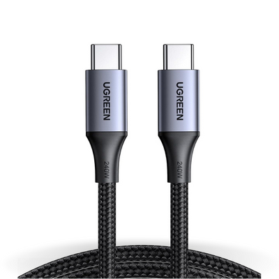 كيبل UGREEN USB-C إلى USB-C  | كيبل شحن سريع بتقنية PD 3.1 وقوة 240 واط | US535
